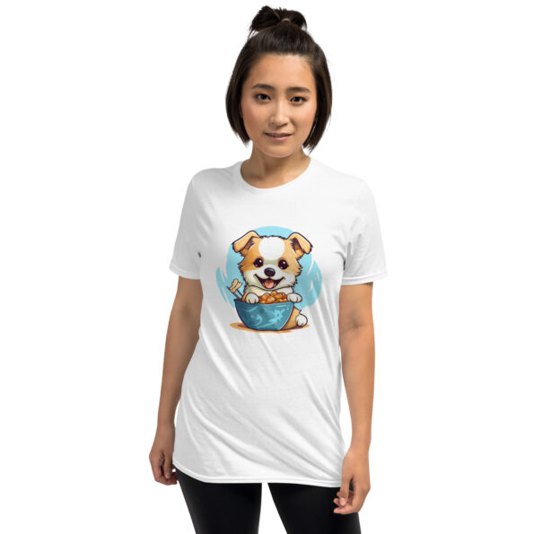 Ramen Dog White Graphic T-Shirt