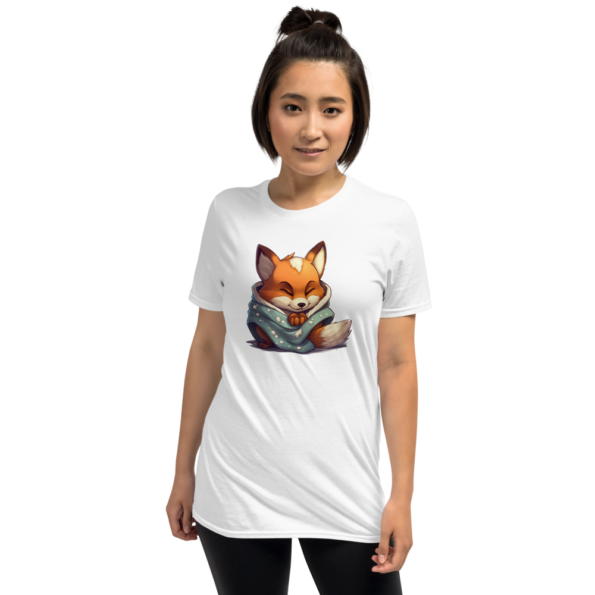 Cozy Fox White Graphic T-Shirt