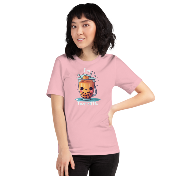 I'm Tea-riffic Bubble Tea Pink Graphic T-Shirt