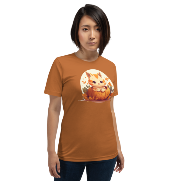 Pumpkin Cat Graphic T-Shirt