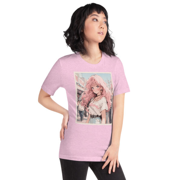 Anime girl photograph graphic tee