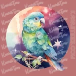 Colorful Parrot Graphic Tee