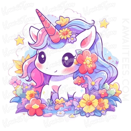 Floral Unicorn Graphic Tee