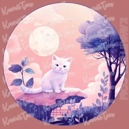 Moon Cat Graphic Tee