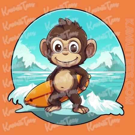 Surfing Monkey Graphic Tee
