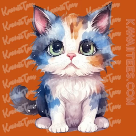 Watercolor Kitten Graphic Tee