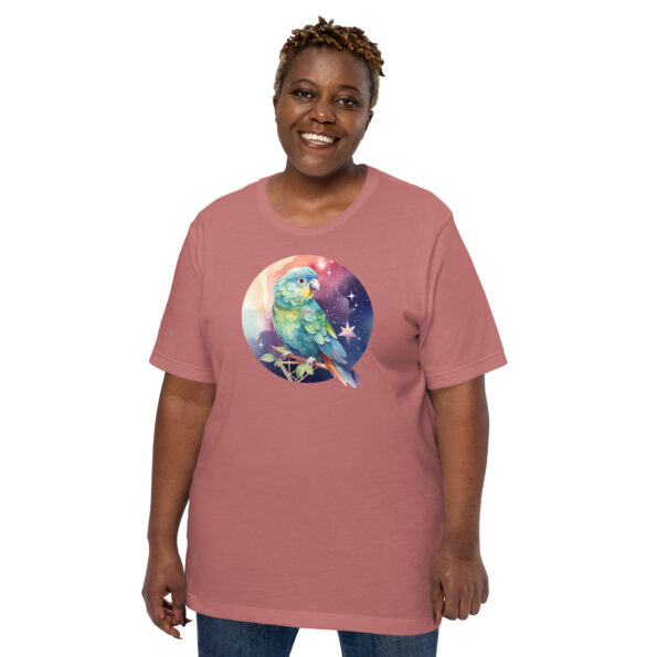 Colorful Parrot Plus Size Graphic Tee