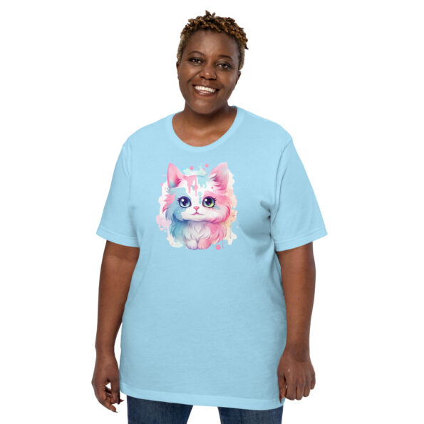 Cotton Candy Cat Plus Size Graphic Tee