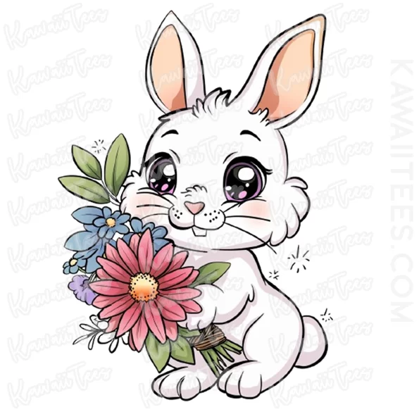 Flower Bunny Graphic Tee