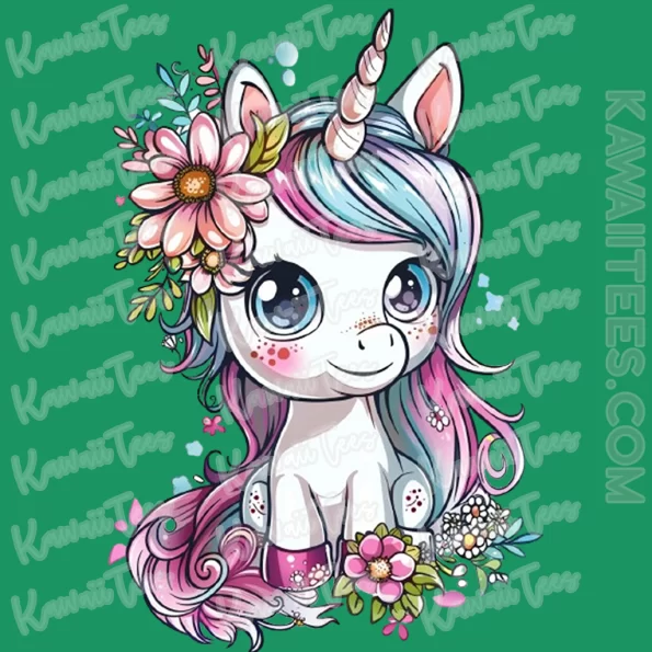 Flower Unicorn Graphic Tee
