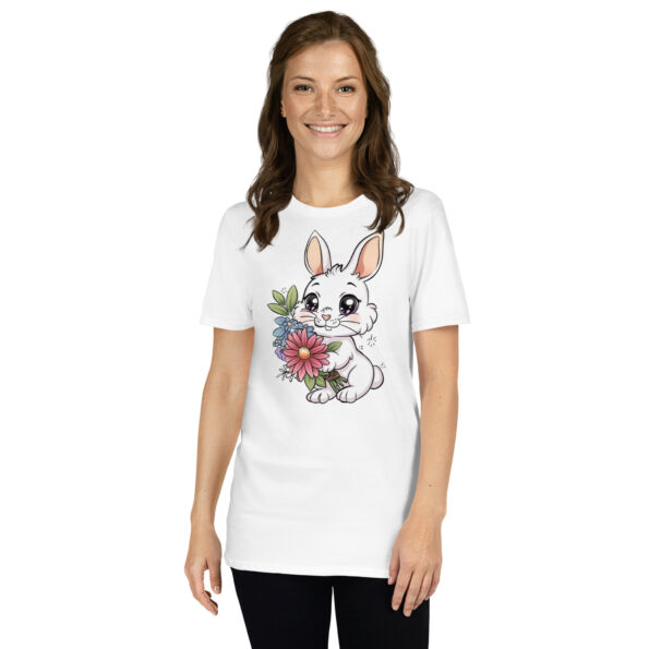 Flower Bunny Graphic T-shirt