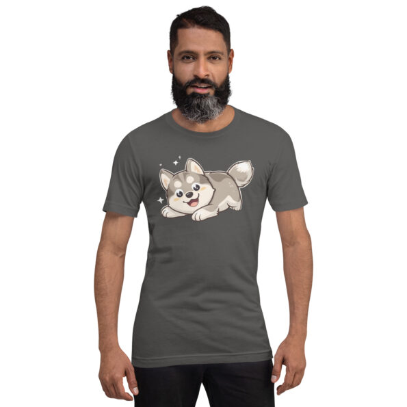 Playful Husky Puppy Graphic Tshirt