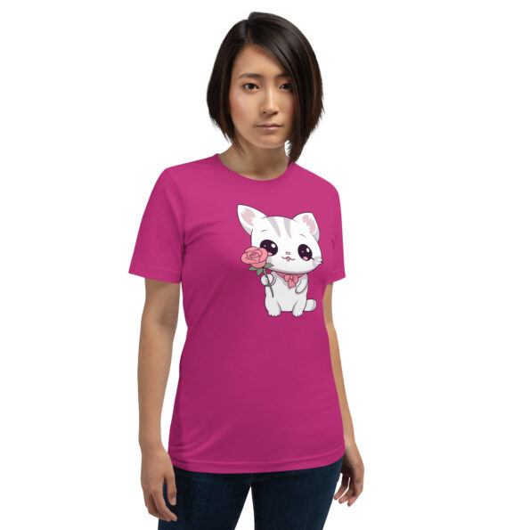Rose Kitten Graphic T-shirt