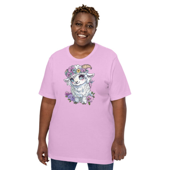 Flower Sheep Plus Size Graphic Tee