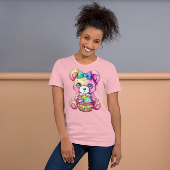 Easter Rainbow Bear Graphic T-shirt