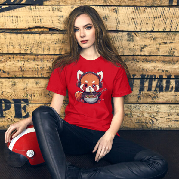 Ramen Red Panda Graphic T-shirt