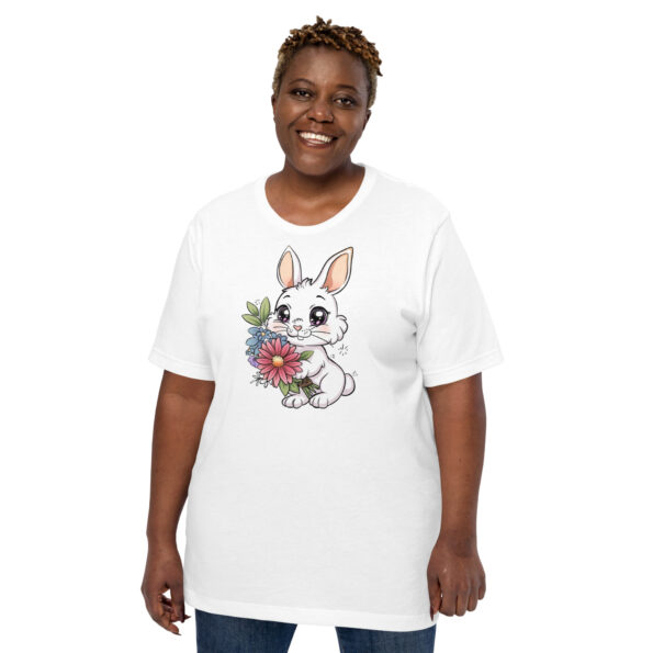 Flower Bunny Plus Size Graphic Tee