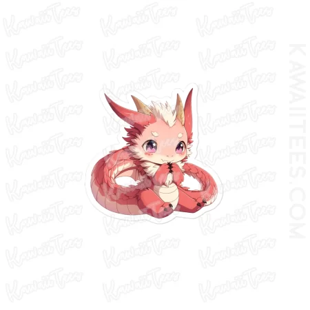 Red Baby Dragon Sticker
