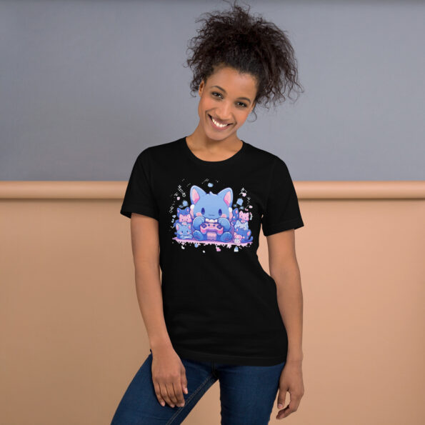 Gamer Cat Graphic T-shirt