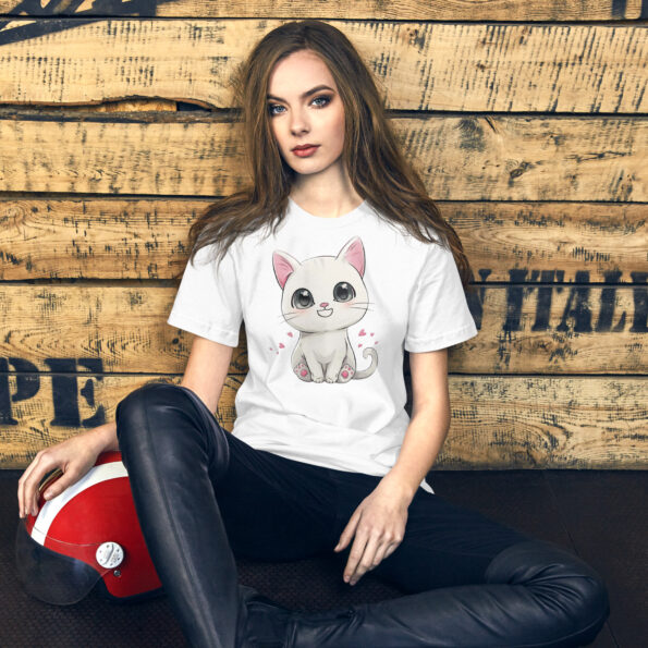 White Cat Graphic T-shirt
