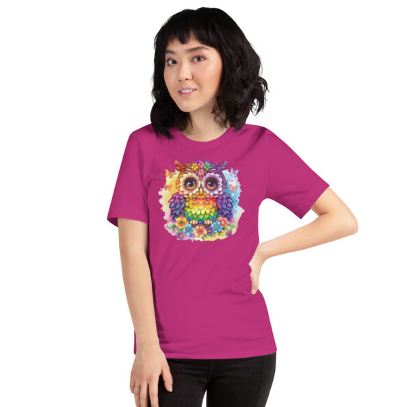 Rainbow Owl Graphic T-shirt